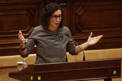 La portavoz de Junts pel Sí en el Parlament, Marta Rovira.-