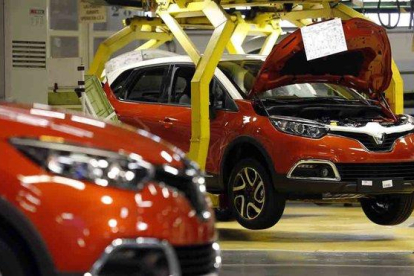 Producción del Renault Captur en Valladolid.-AFP