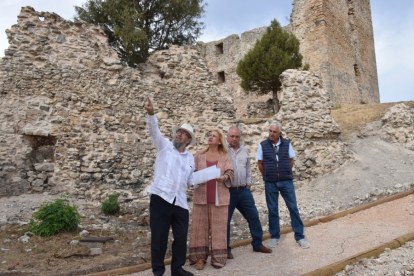 Visita a las obras de consolidación del castillo de Cabrejas del Pinar. HDS