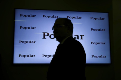 Ángel Ron, expresidente del Popular, en la presentación de resultados del 2016.-EMILIO NARANJO