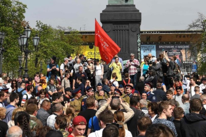 Los manifestantes se concentra en Moscú para iniciar la protesta contra Putin.-/ KIRILL KUDRYAVTSEV