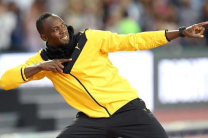 Usain Bolt, en Londres, el pasado 13 de agosto-KARWAI TANG