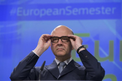 El comisario europeo de Asuntos Económicos de la Unión Europea (UE), Pierre Moscovici.-EFE