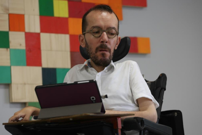 El portavoz de Unidos Podemos, Pablo Echenique, en una imagen de archivo.-DAVID CASTRO