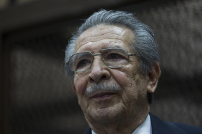 Fallece el general Ríos Montt que era juzgado por genocidio en Guatemala Fotografía de archivo del 23 de enero de 2013 del exgeneral guatemalteco José Efraín Ríos Montt.-EFE/Archivo