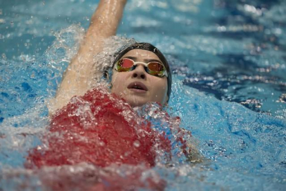 Yusra Mardini entrenando en la piscina del Wasserfreunde Spandau 04 de Berlín.-DOSB / IOC / Mirko Seifert