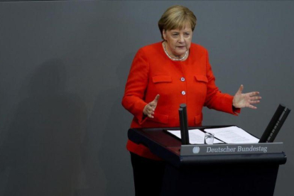 La cancillera alemana, Angela Merkel.-MARKUS SCHREIBER (AP)