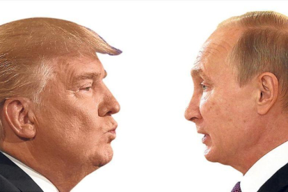 Donald Trump y Vladimir Putin.-