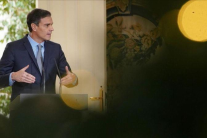 El presidente del Gobierno, Pedro Sánchez, en un acto del pasado 5 de diciembre, en Madrid.-JOSE LUIS ROCA