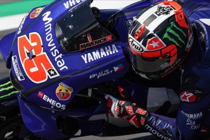 El catalán Maverick Viñales (Yamaha) ha liderado hoy los ensayos de Holanda, cosa que no ocurría desde hacia meses (Aragón-2017). /-ALEJANDRO CERESUELA