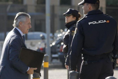 Blesa a su llegada este viernes a la Audiencia Nacional.-JOSÉ LUIS ROCA