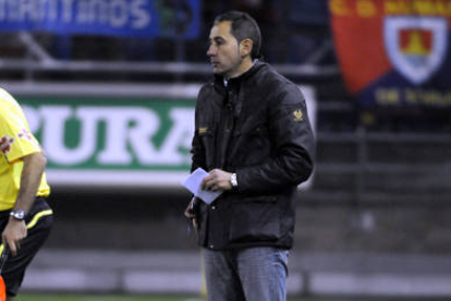 El técnico del Numancia, Pablo Machín. / ÁLVARO MARTÍNEZ-