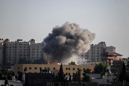 Bombardeos en la franja de Gaza e Israel.-EUROPAPRESS