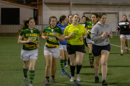 Entrenamiento del Ingenieros Rugby Soria femenino.-G. MONTESEGURO