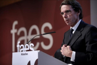 El expresidente del Gobierno, José María Aznar.-JOSE LUIS ROCA