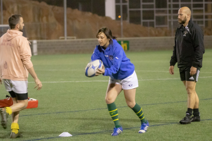 Entrenamiento del Ingenieros Rugby Soria femenino.-G. MONTESEGURO