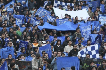 Seguidores del Esteghlal FC de Teherán.-