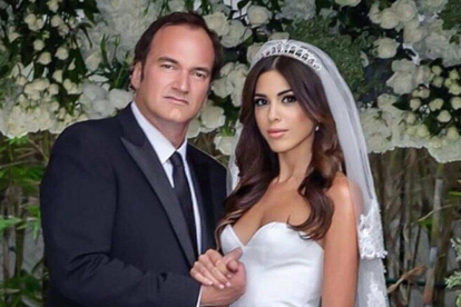 Quentin Tarantino y su mujer-