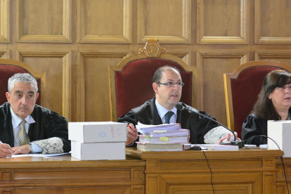 Los magistrados de la Audiencia Provincial.-VALENTÍN GUISANDE