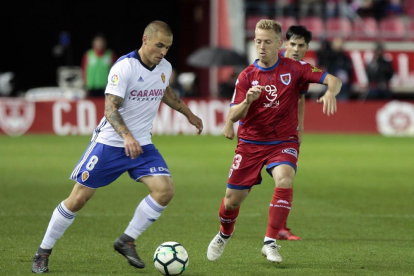 Danio Nieto disputaba su último partido ante el Zaragoza en play off.-Mario Tejedor