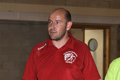 Fernando Sánchez, entrenador del Aranga. / A. Martínez-
