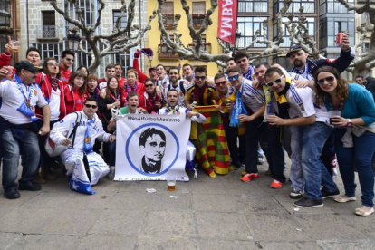 Los actos de hermanamiento entre aficiones animarán la previa del partido.-Diego Mayor