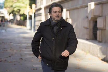 Oriol Pujol llega a la Audiencia de Barcelona, el pasado 10 de diciembre.-ALBERT BERTRAN
