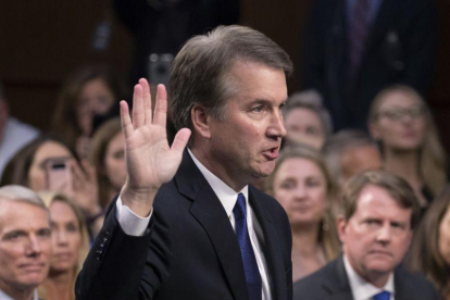 Brett Kavanaugh fue el elegido por el presidente Donald Trump para una plaza a la Corte Suprema.-J SCOTT APPLEWHITE (AP)