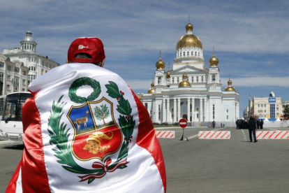 Un aficionado peruano en Rusia.-EFREM LUKATSKY (AP)