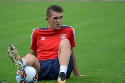 Igor Zlatanovic, nuevo jugador del Numancia para la presente temporada.-HDS