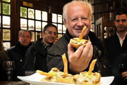 Echanove, ayer, en Soria. DIEGO MAYOR-