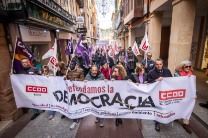 Manifestación de los sindicatos por la democracia.-G. MONTESEGURO
