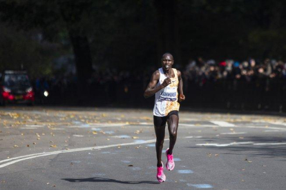 Geoffrey Kamworor, ganador del maratón de Nueva York, en pleno esfuerzo.-AP PHOTO / EDUARDO MUÑOZ ÁLVAREZ