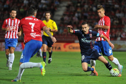 El Numancia ganaba el año pasado en Girona con un gol de Pablo Valcarce en el tiempo añadido.-Área 11