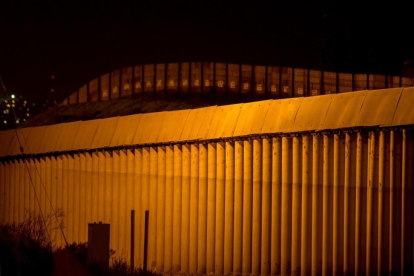 Tramo del muro ya construido entre EEUU y México.-AFP