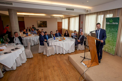 Desayuno organizado por Caja Rural de Soria con el sector agroalimentario provincial. - MARIO TEJEDOR (1)