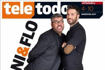 Florentino Fernández y Dani Martínez, en la portada del 'Teletodo'.-