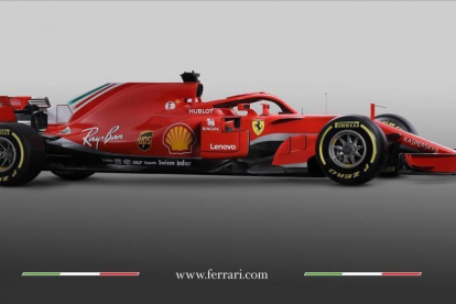 El nuevo Ferrari SF71H.-/ AFP / FERRARI PRESS OFFICE