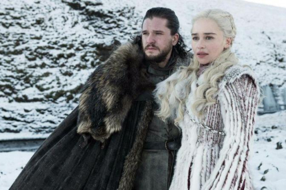 Jon Snow y Daenerys Targaryen, dos de los personajes protagonistas de ’Juego de tronos’.-HBO