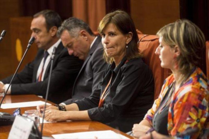 Victoria Álvarez, durante su comparecencia en la comisión de la operación Cataluña del Parlament.-EFE / QUIQUE GARCÍA