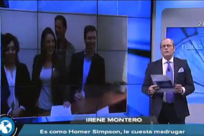 Eduardo García Serrano durante su diatriba contra Irene Montero.-INTERECONOMÍA