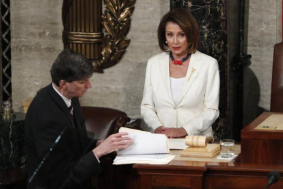 La presidenta de la Camara de Representantes de los Estados Unidos, la demócrata  Nancy Pelosi.-EPA