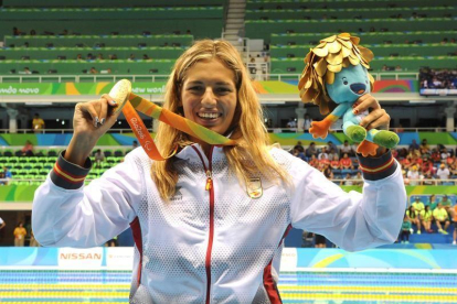 La atleta española y ganadora del oro, Michelle Alonso.-EFE/JAVIER REGUEROS