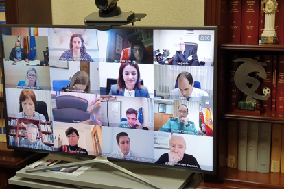 Videoconferencia en la Comisión de Asistencia al Subdelegado. HDS
