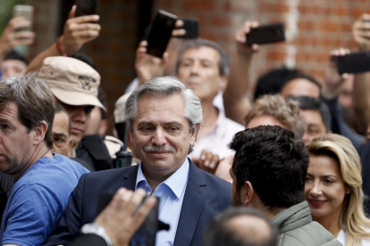 Alberto Fernández, candidato peronista a la presidencia de Argentina.-AP / NATACHA PISARENKO