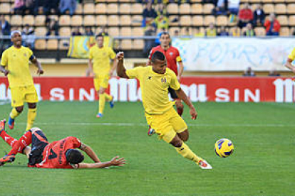 Uche fue el autor de los dos tantos que el Villarreal le endosó al Mirandés el pasado fin de semana. / JUAN MARTÍ-