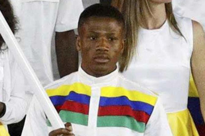 El boxeador Jonas Junius fue abanderado de Namibia.-REUTERS / STOYAN NENOV