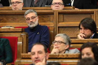 Carles Riera, en el parlament-EL PERIÓDICO
