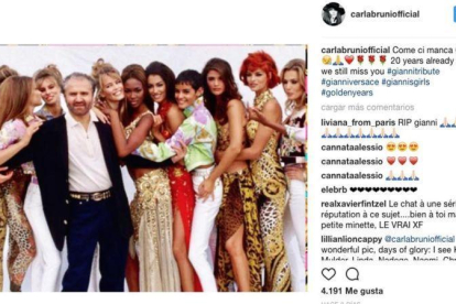 Publicación de Carla Bruni en su cuenta de Instagram.-INSTAGRAM