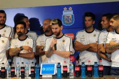 Leo Messi dio la cara y anunció que Argentina no hablará más con los medios.-
